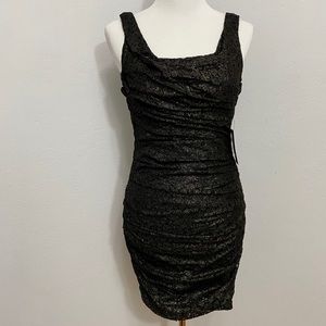 Express Black Lace Bodycon Dress